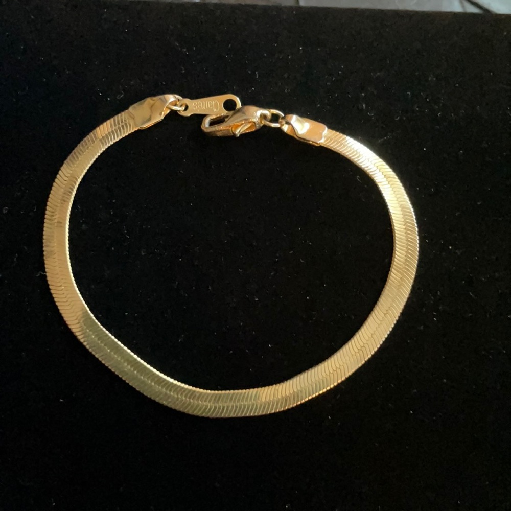 Simple gold plated bracelet